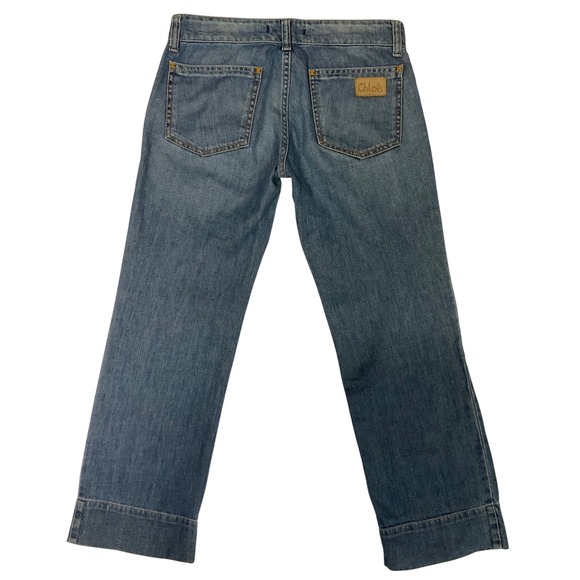 Chloé Made in France Women's Jeans T34 (US 2/4) Straight Leg Denim Vintage Y2K - Picture 2 of 13